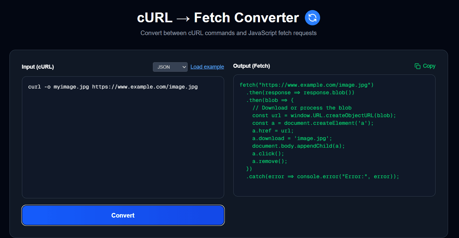 Conversion Example